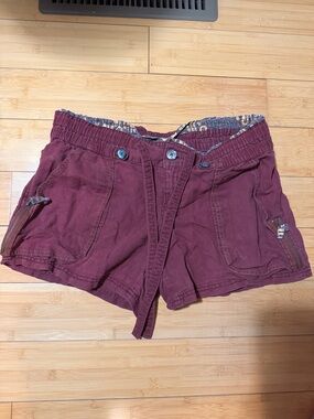 Free People Women's Maroon Shorts
